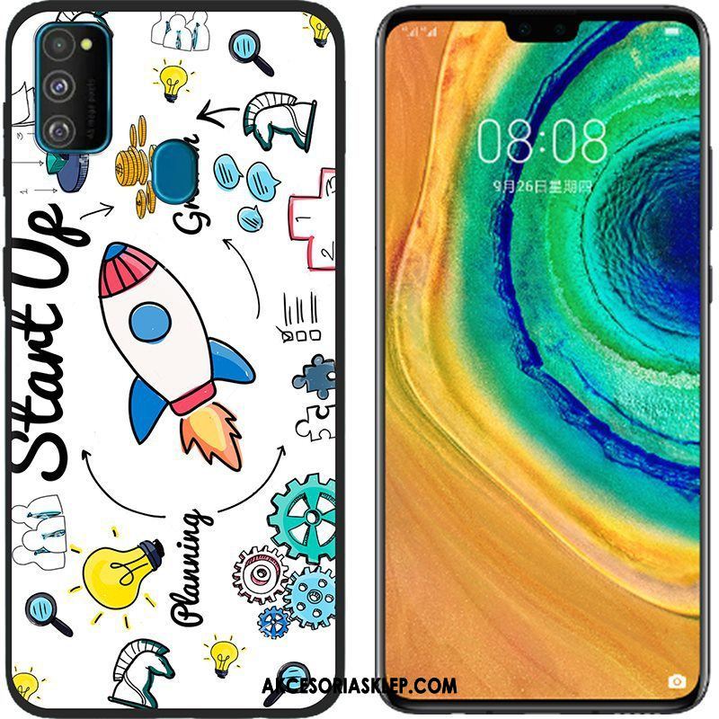 Futerał Samsung Galaxy M30s Silikonowe Kreskówka Telefon Komórkowy Różowe Płótno Etui Na Sprzedaż