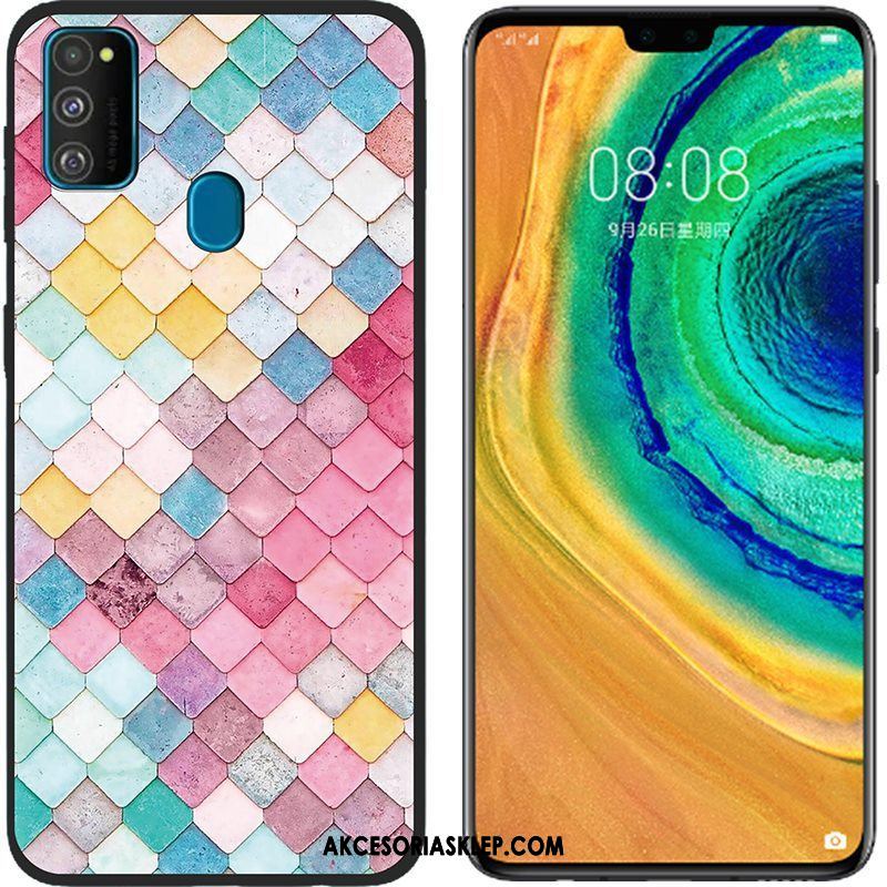 Futerał Samsung Galaxy M30s Silikonowe Kreskówka Telefon Komórkowy Różowe Płótno Etui Na Sprzedaż