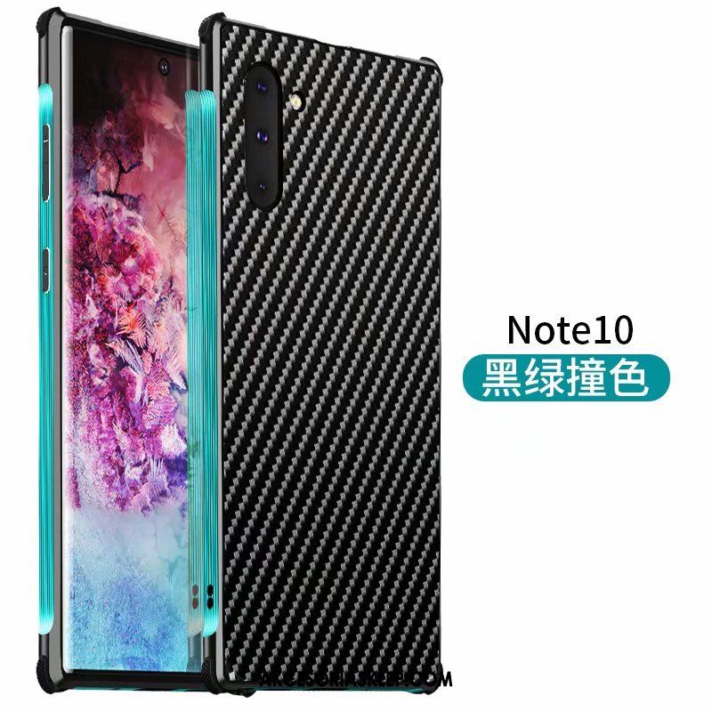 Futerał Samsung Galaxy Note 10 Metal Nubuku Niebieski Anti-fall Granica Etui Tanie