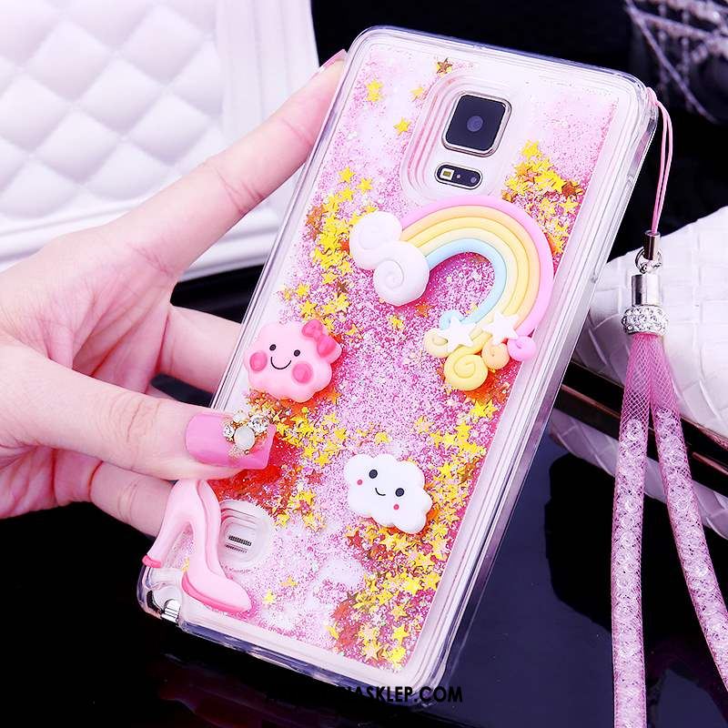 Futerał Samsung Galaxy Note 4 Telefon Komórkowy Gwiazda Ochraniacz Rhinestone Różowe Pokrowce Tanie