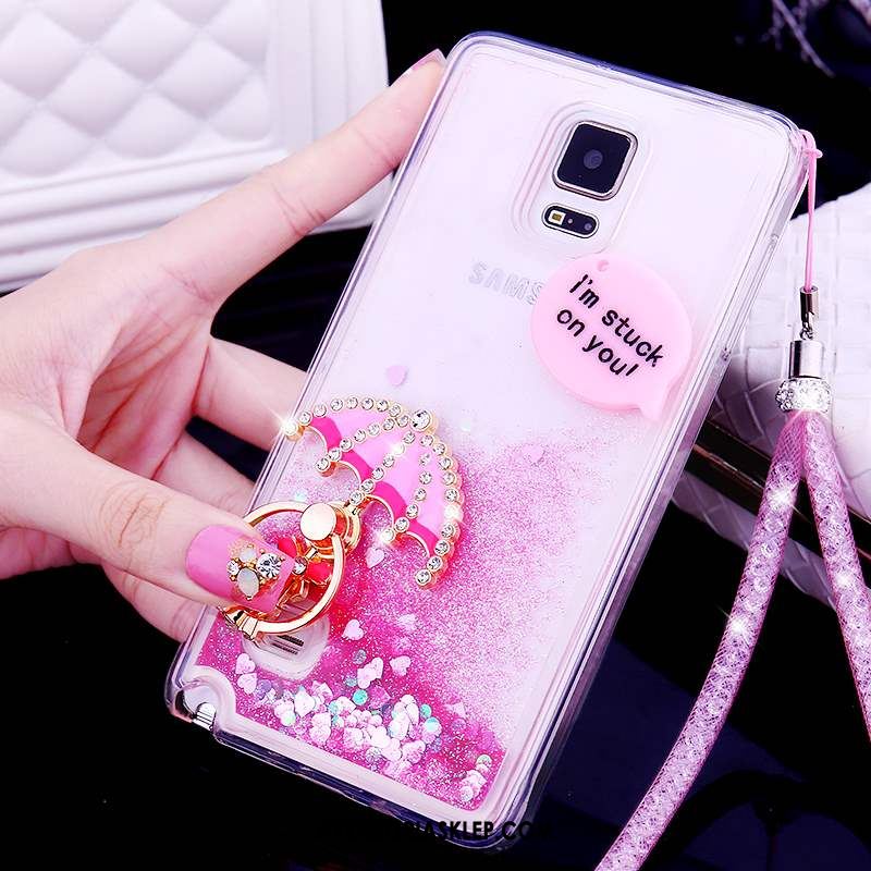 Futerał Samsung Galaxy Note 4 Telefon Komórkowy Gwiazda Ochraniacz Rhinestone Różowe Pokrowce Tanie