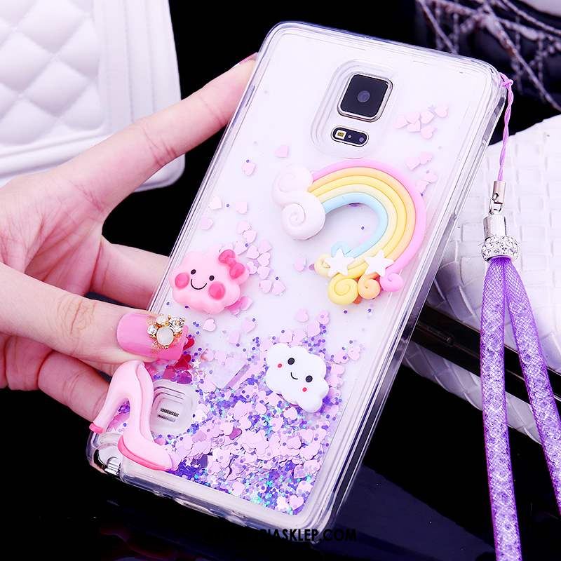 Futerał Samsung Galaxy Note 4 Telefon Komórkowy Gwiazda Ochraniacz Rhinestone Różowe Pokrowce Tanie