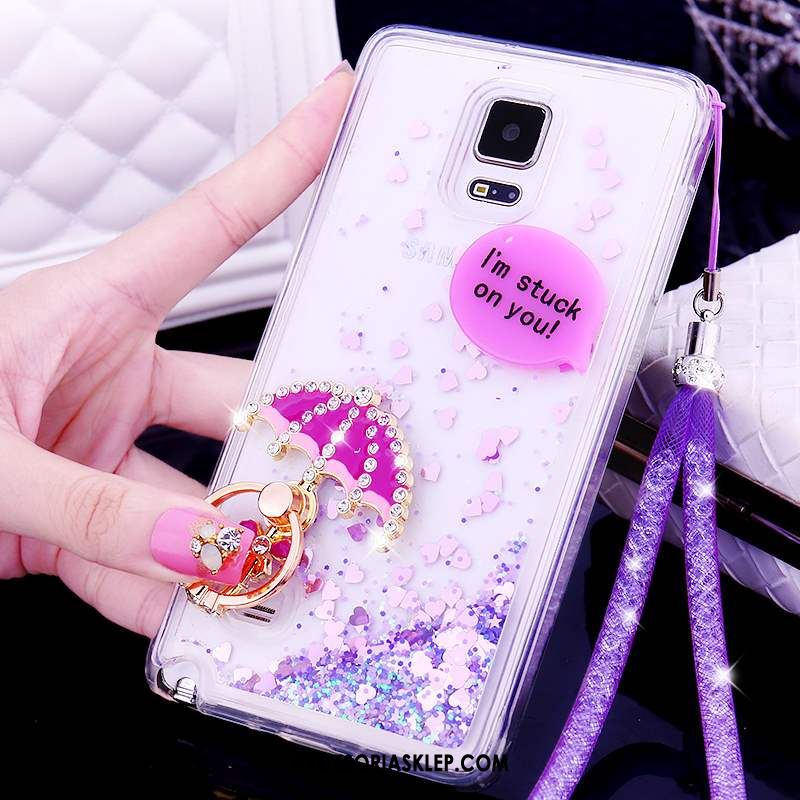 Futerał Samsung Galaxy Note 4 Telefon Komórkowy Gwiazda Ochraniacz Rhinestone Różowe Pokrowce Tanie