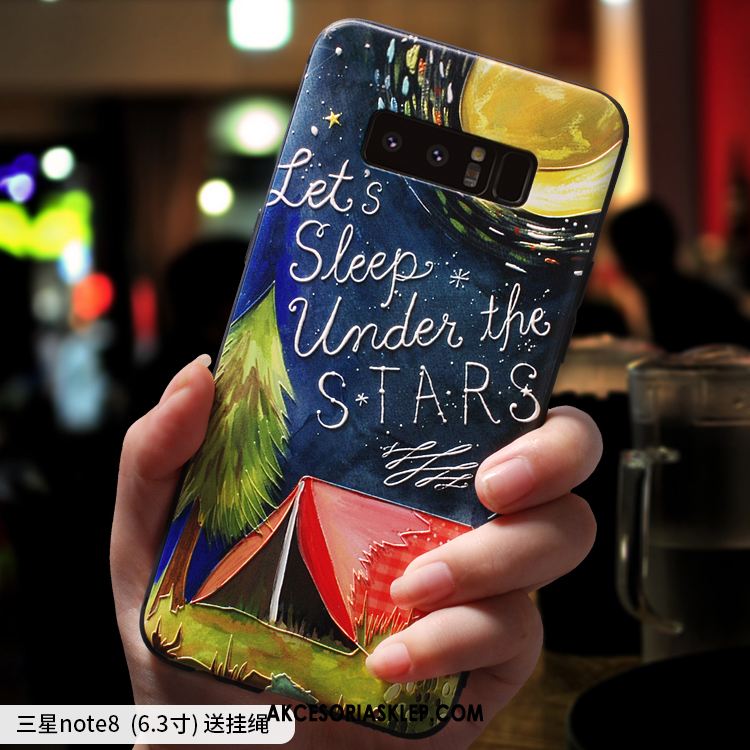 Futerał Samsung Galaxy Note 8 Modna Marka Ochraniacz Silikonowe Purpurowy Gwiazda Pokrowce Sklep