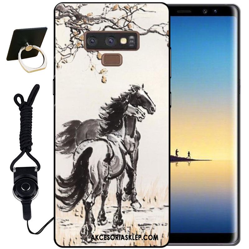 Futerał Samsung Galaxy Note 9 Czarny Vintage Silikonowe Ładny Miękki Obudowa Oferta