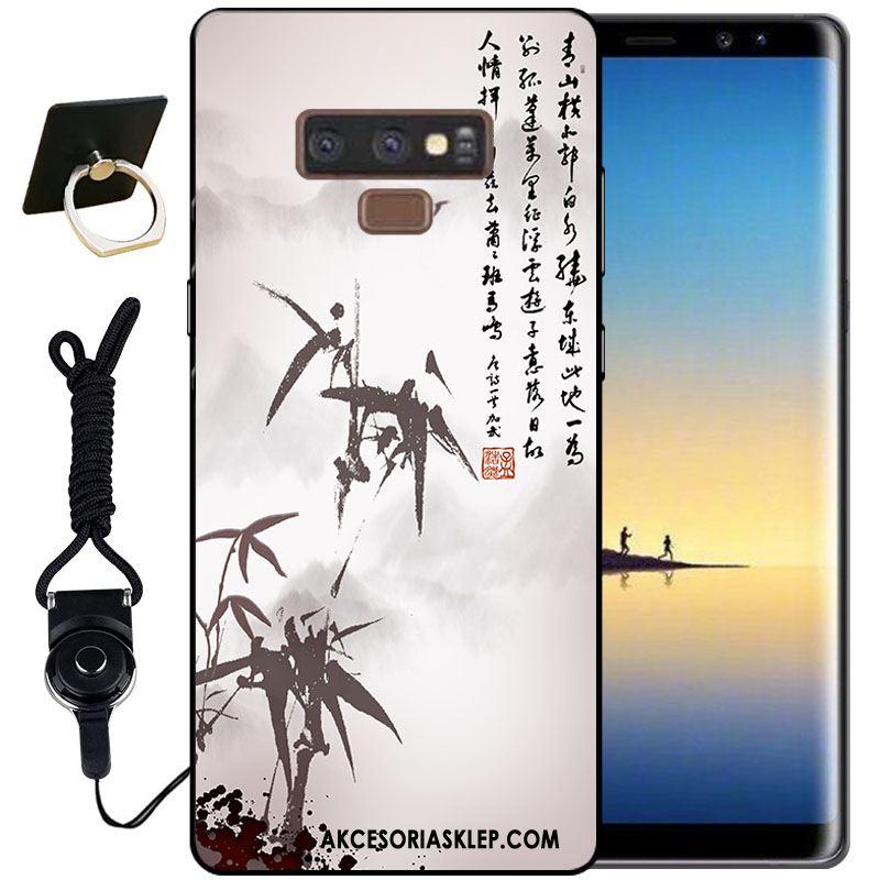 Futerał Samsung Galaxy Note 9 Czarny Vintage Silikonowe Ładny Miękki Obudowa Oferta