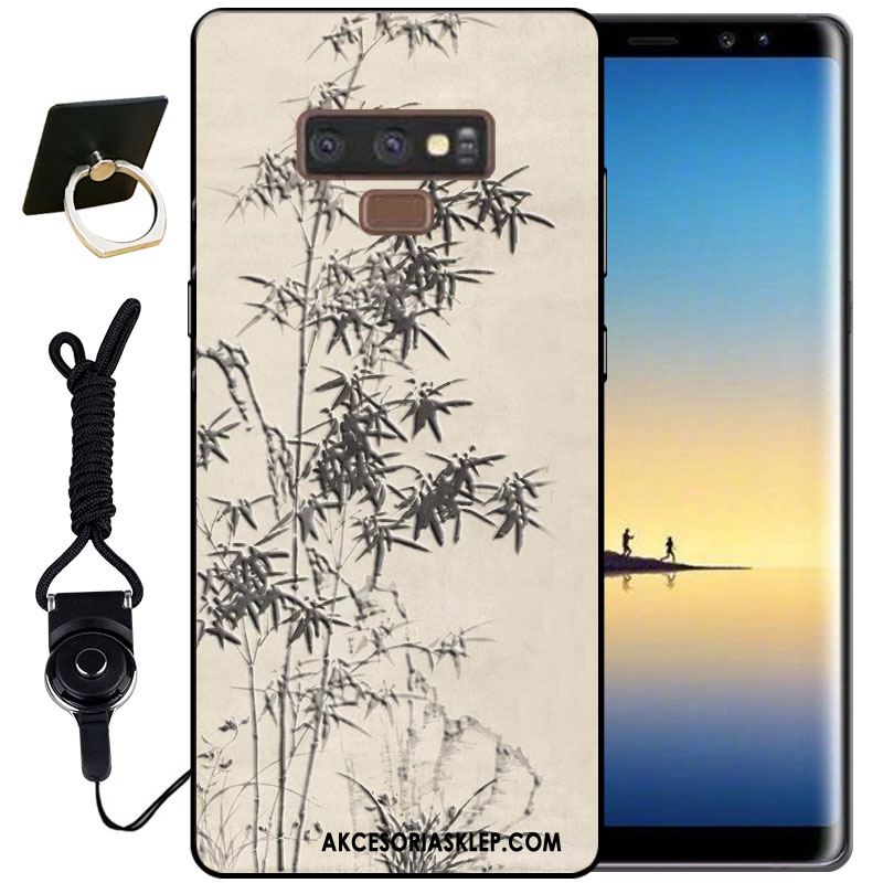 Futerał Samsung Galaxy Note 9 Czarny Vintage Silikonowe Ładny Miękki Obudowa Oferta