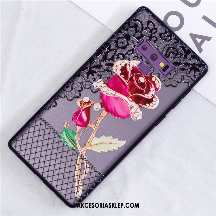 Futerał Samsung Galaxy Note 9 Koronka Telefon Komórkowy Różowe Kwiaty Ochraniacz Obudowa Sklep