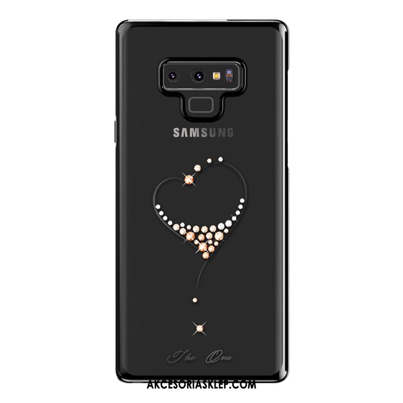 Futerał Samsung Galaxy Note 9 Złoto Luksusowy Przezroczysty Rhinestone Cienkie Pokrowce Tanie