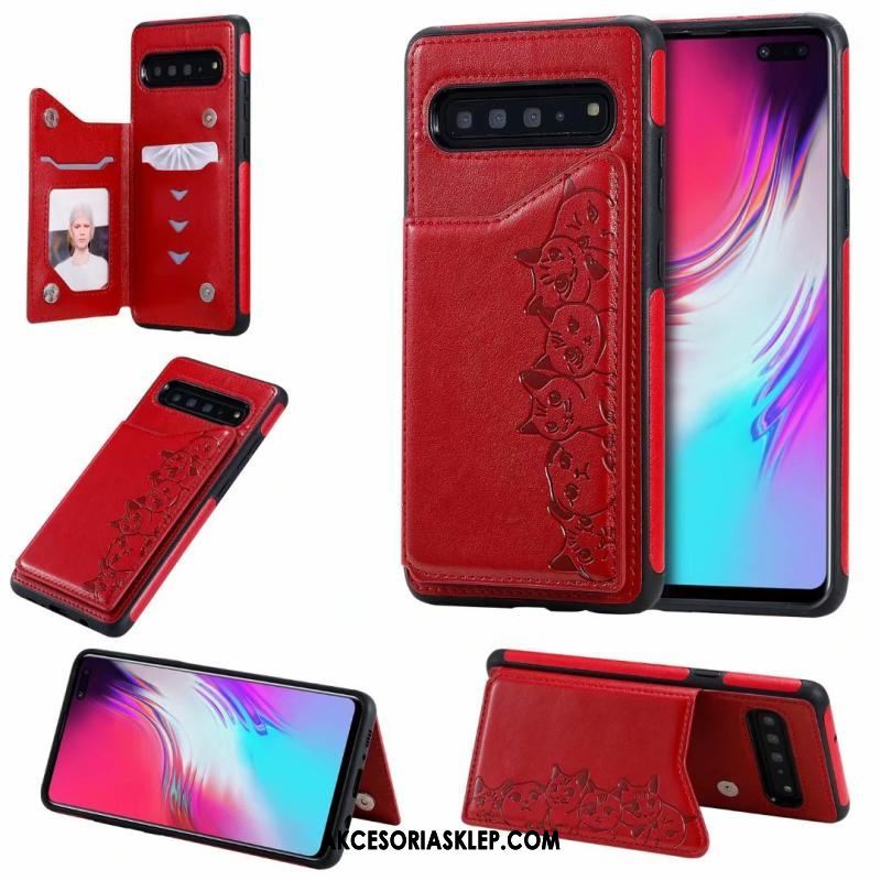 Futerał Samsung Galaxy S10 5g Klapa Wzór Purpurowy Kreskówka Telefon Komórkowy Pokrowce Tanie