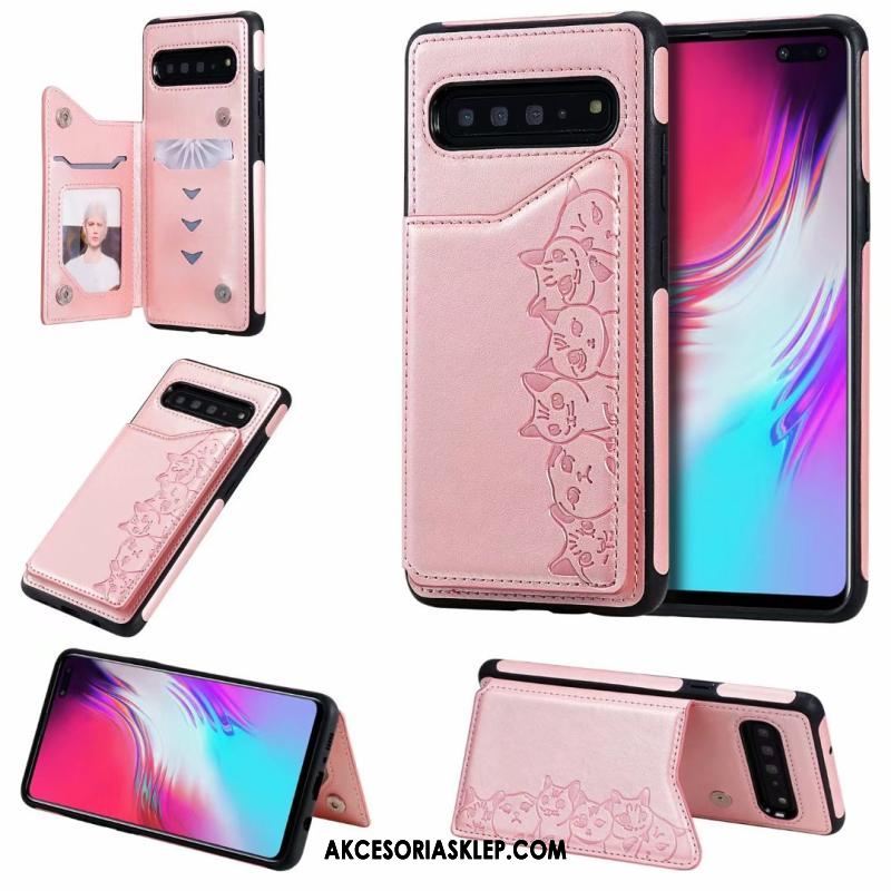 Futerał Samsung Galaxy S10 5g Klapa Wzór Purpurowy Kreskówka Telefon Komórkowy Pokrowce Tanie