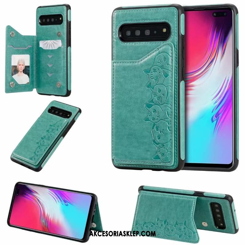 Futerał Samsung Galaxy S10 5g Klapa Wzór Purpurowy Kreskówka Telefon Komórkowy Pokrowce Tanie