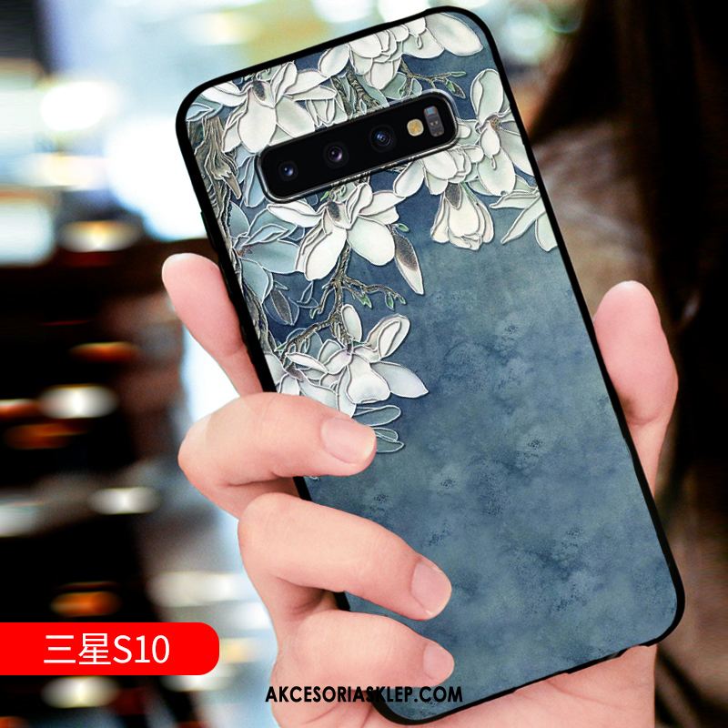 Futerał Samsung Galaxy S10 Biały Nubuku Relief Dostosowane Kreatywne Etui Kup