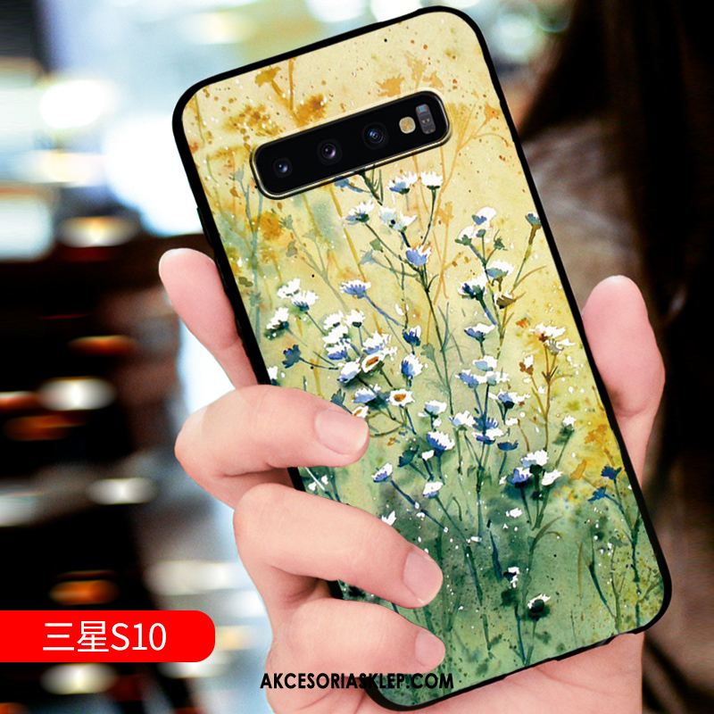 Futerał Samsung Galaxy S10 Biały Nubuku Relief Dostosowane Kreatywne Etui Kup