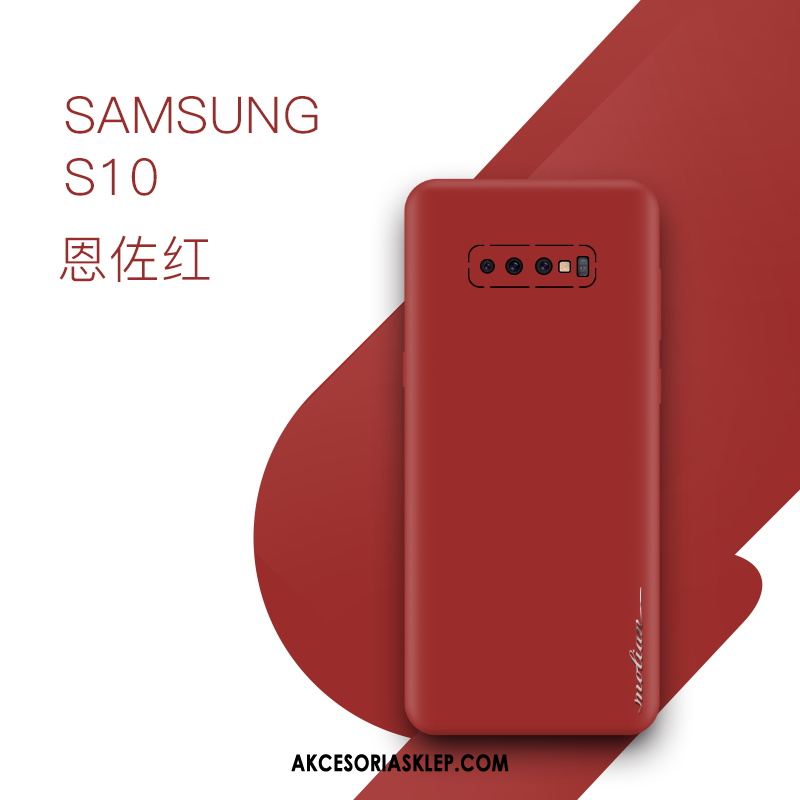 Futerał Samsung Galaxy S10 Kreatywne All Inclusive Prawdziwa Skóra Cienkie Niebieski Obudowa Online