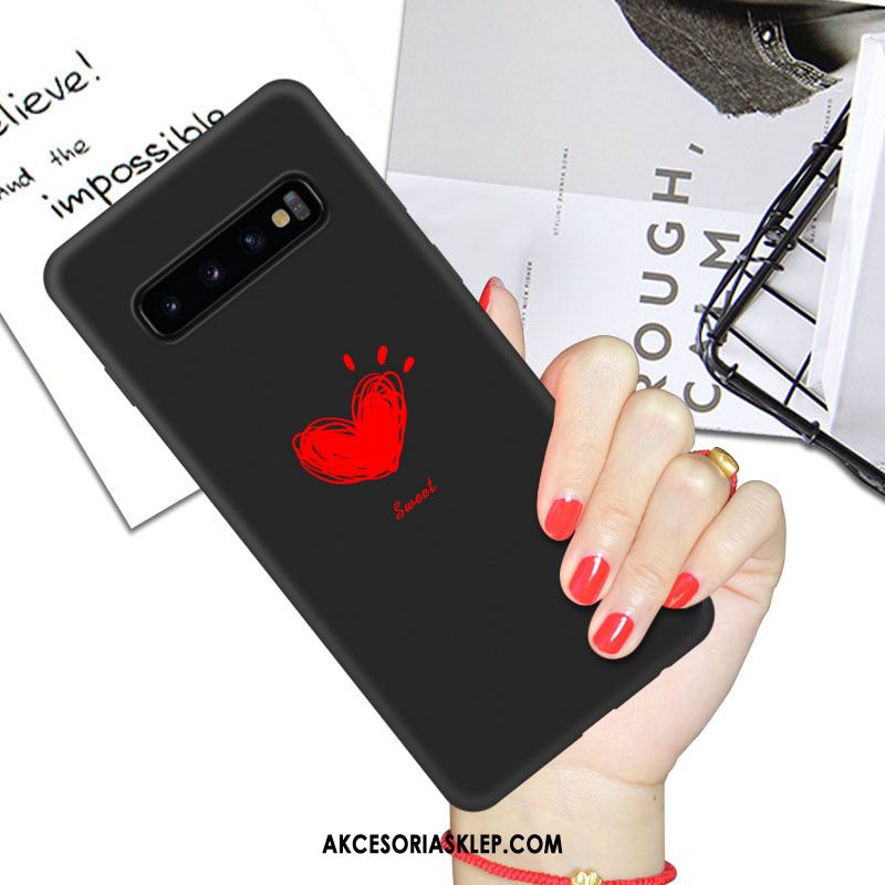 Futerał Samsung Galaxy S10 Ochraniacz Zakochani Czarny All Inclusive Czerwony Netto Etui Kup