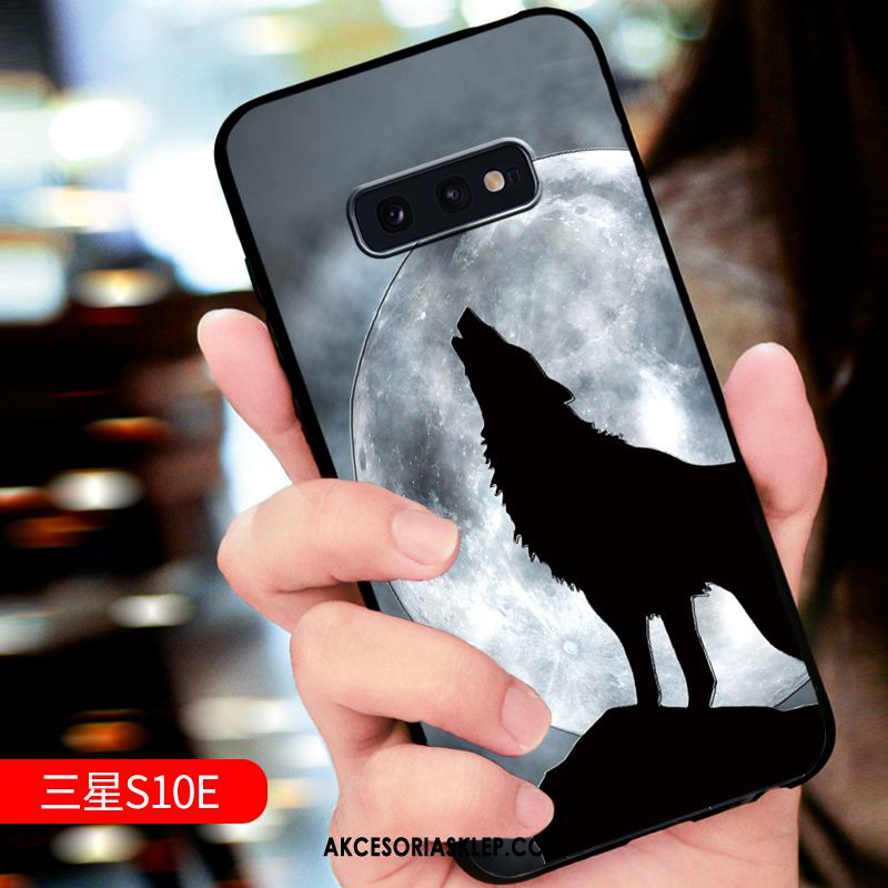 Futerał Samsung Galaxy S10e Relief Wysoki Koniec Ochraniacz Zielony Modna Marka Etui Kup