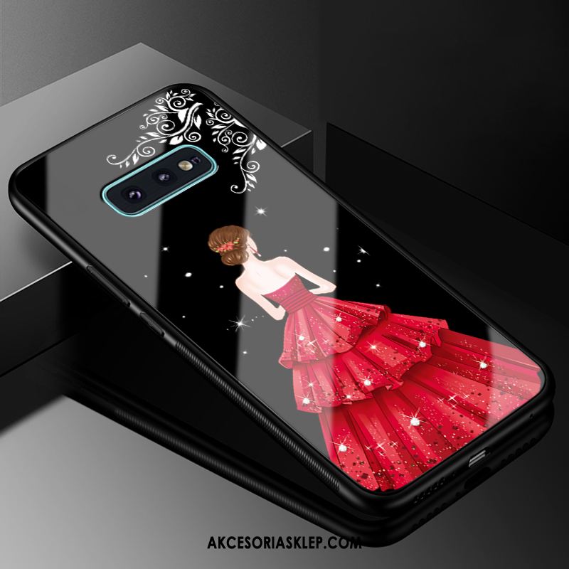 Futerał Samsung Galaxy S10e Telefon Komórkowy Gwiazda Silikonowe Czerwony Szkło Obudowa Tanie