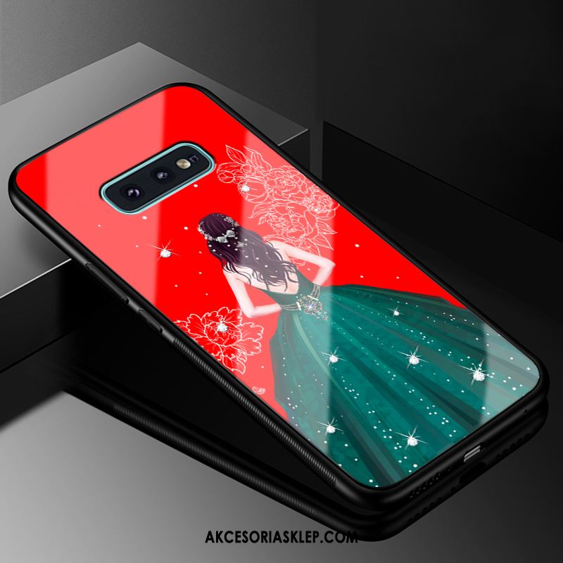 Futerał Samsung Galaxy S10e Telefon Komórkowy Gwiazda Silikonowe Czerwony Szkło Obudowa Tanie