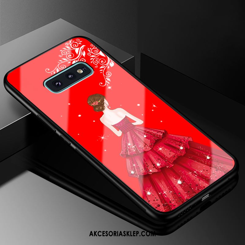 Futerał Samsung Galaxy S10e Telefon Komórkowy Gwiazda Silikonowe Czerwony Szkło Obudowa Tanie