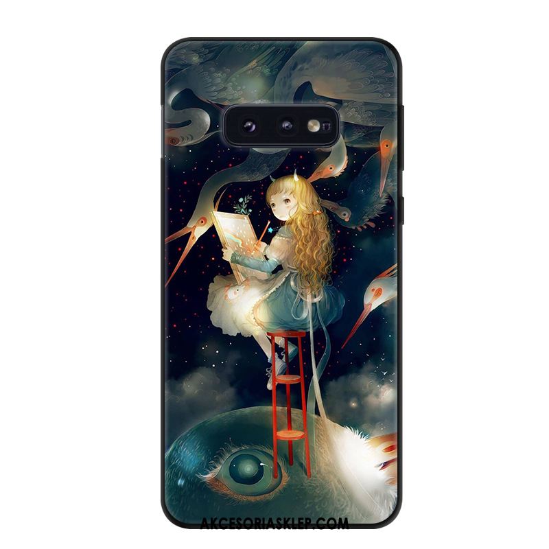 Futerał Samsung Galaxy S10e Tendencja Vintage Gwiazda Telefon Komórkowy Czerwony Etui Tanie