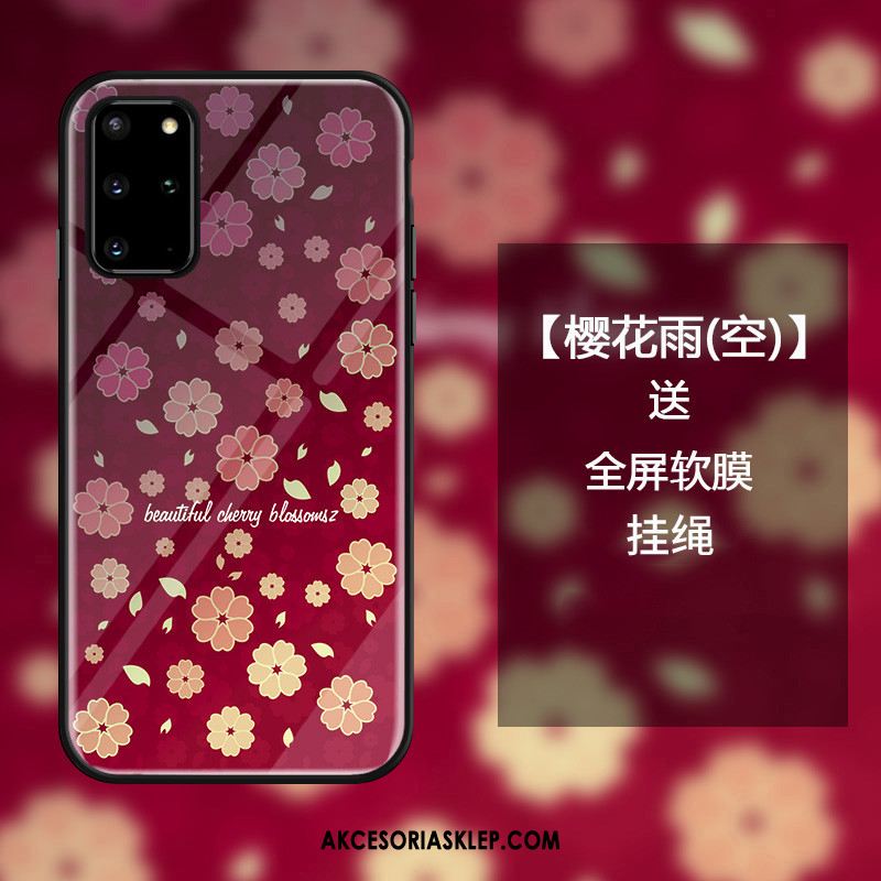 Futerał Samsung Galaxy S20+ Anti-fall Osobowość Świeży Sakura Niebieski Pokrowce Tanie