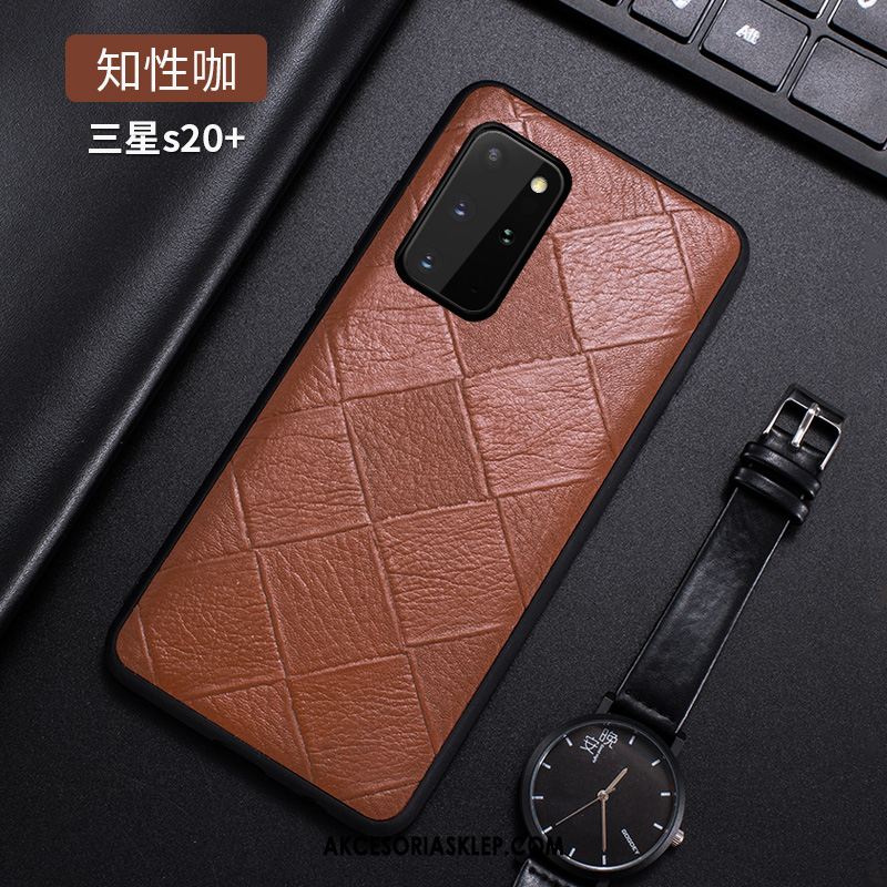 Futerał Samsung Galaxy S20+ Biznes Cienkie Wysoki Koniec Prawdziwa Skóra Anti-fall Etui Sklep