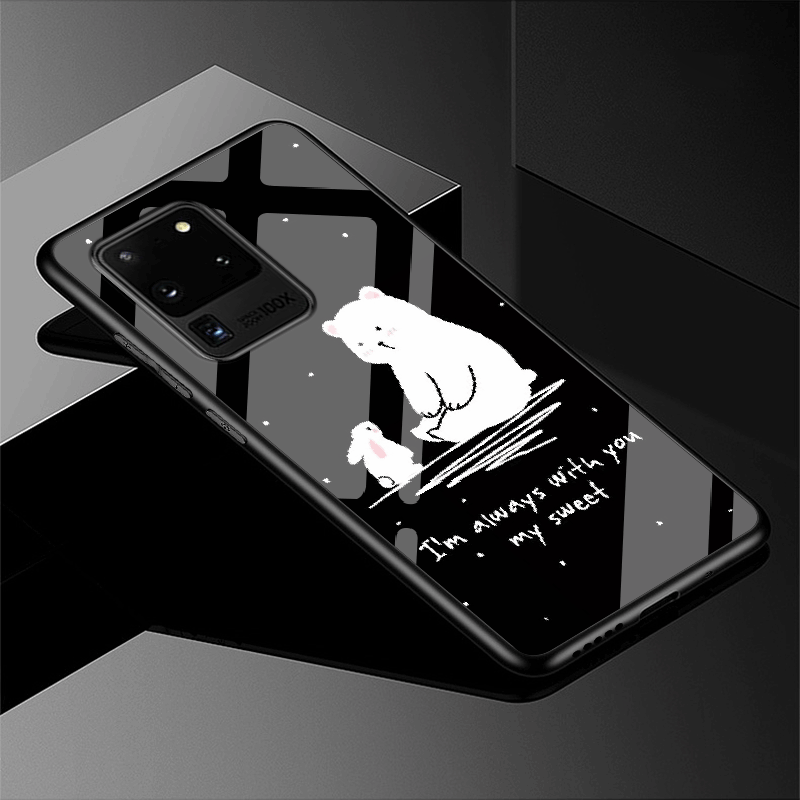 Futerał Samsung Galaxy S20 Ultra Kreatywne Miękki Ochraniacz Szkło Kreskówka Pokrowce Tanie