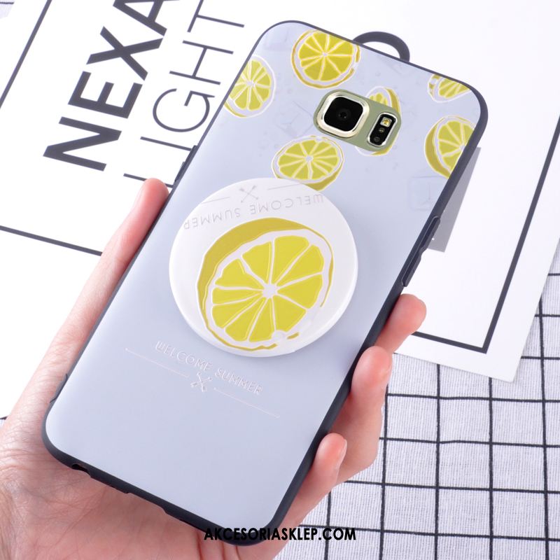 Futerał Samsung Galaxy S6 Edge Anti-fall Cytrynowa Żółty Telefon Komórkowy Gwiazda Pokrowce Tanie