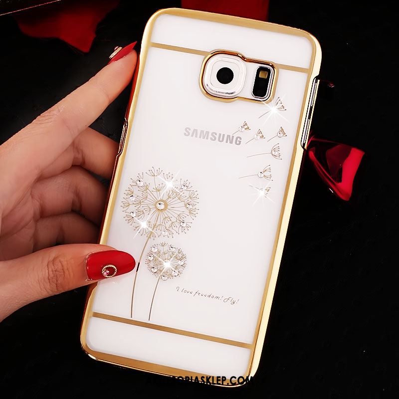 Futerał Samsung Galaxy S6 Edge Rhinestone Gwiazda Telefon Komórkowy Trudno Przezroczysty Etui Sprzedam