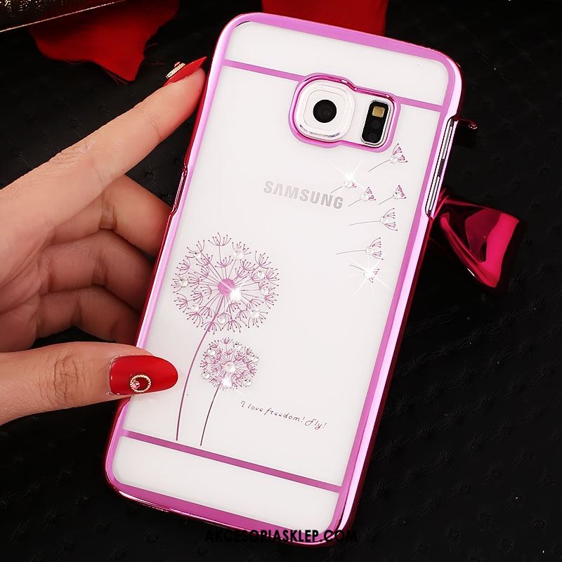 Futerał Samsung Galaxy S6 Edge Rhinestone Gwiazda Telefon Komórkowy Trudno Przezroczysty Etui Sprzedam