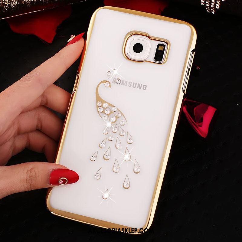 Futerał Samsung Galaxy S6 Edge Rhinestone Gwiazda Telefon Komórkowy Trudno Przezroczysty Etui Sprzedam