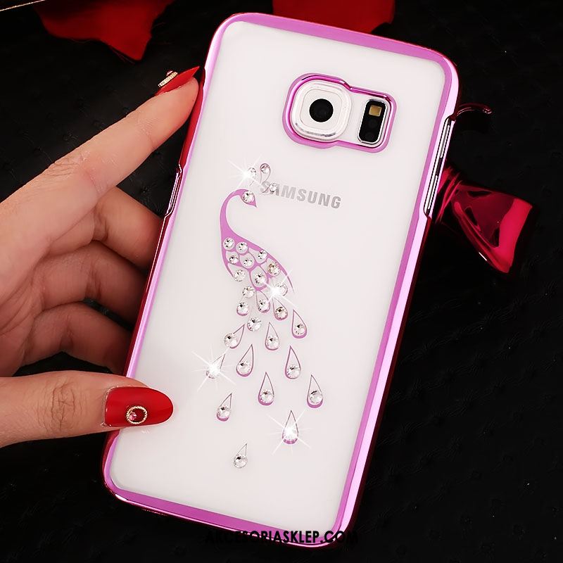 Futerał Samsung Galaxy S6 Edge Rhinestone Gwiazda Telefon Komórkowy Trudno Przezroczysty Etui Sprzedam