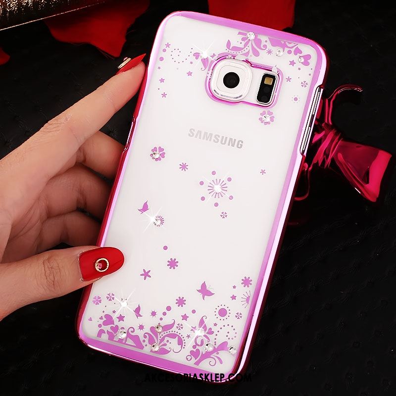 Futerał Samsung Galaxy S6 Edge Rhinestone Gwiazda Telefon Komórkowy Trudno Przezroczysty Etui Sprzedam