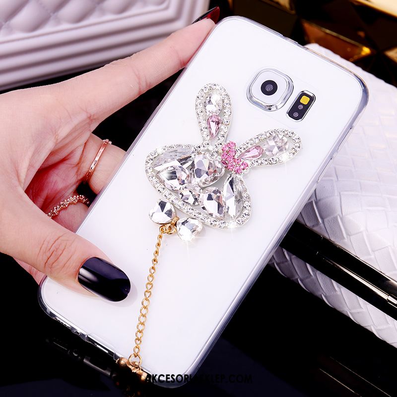 Futerał Samsung Galaxy S6 Przezroczysty Gwiazda Silikonowe Rhinestone Telefon Komórkowy Pokrowce Sklep