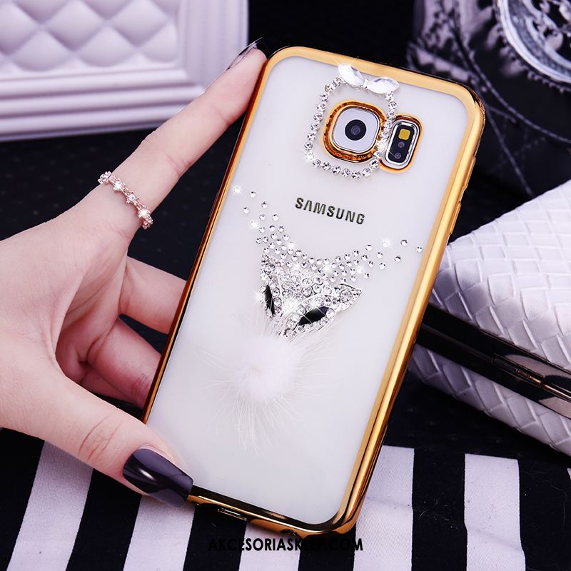 Futerał Samsung Galaxy S6 Rhinestone Silikonowe Tendencja Różowe Gwiazda Obudowa Oferta