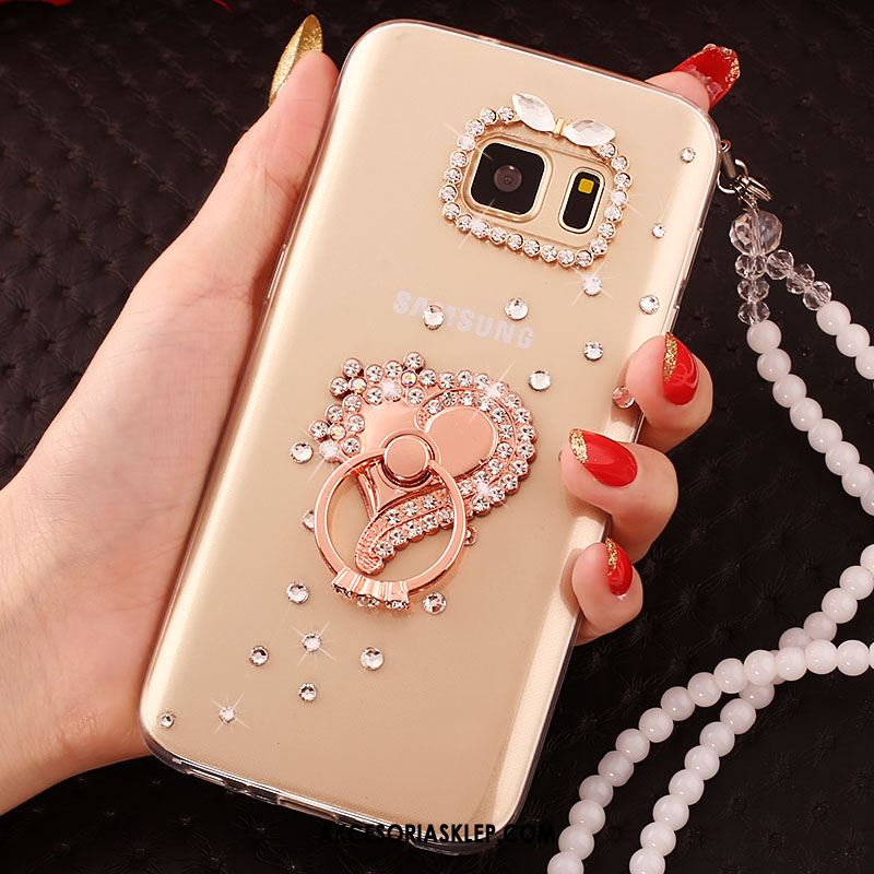 Futerał Samsung Galaxy S6 Ring Telefon Komórkowy Ochraniacz Gwiazda Rhinestone Etui Sklep