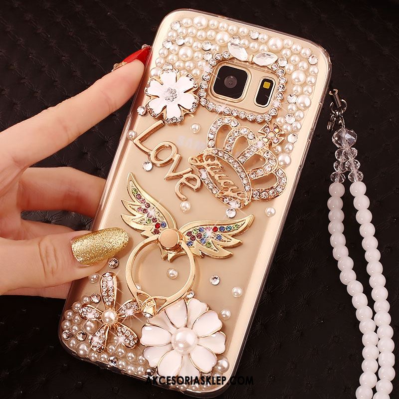 Futerał Samsung Galaxy S6 Ring Telefon Komórkowy Ochraniacz Gwiazda Rhinestone Etui Sklep