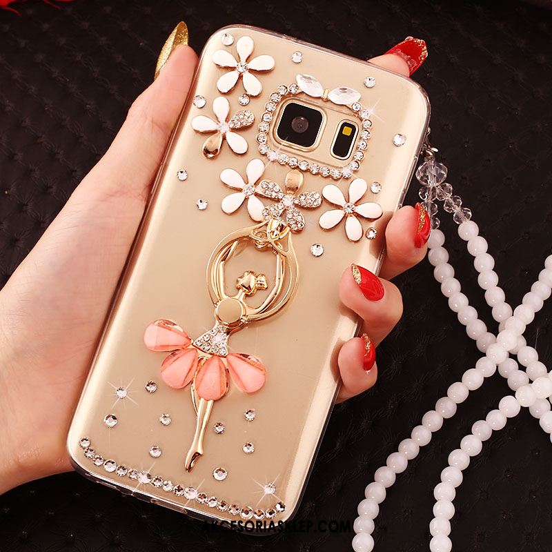 Futerał Samsung Galaxy S6 Ring Telefon Komórkowy Ochraniacz Gwiazda Rhinestone Etui Sklep