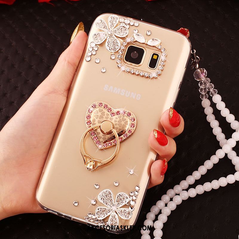 Futerał Samsung Galaxy S6 Ring Telefon Komórkowy Ochraniacz Gwiazda Rhinestone Etui Sklep