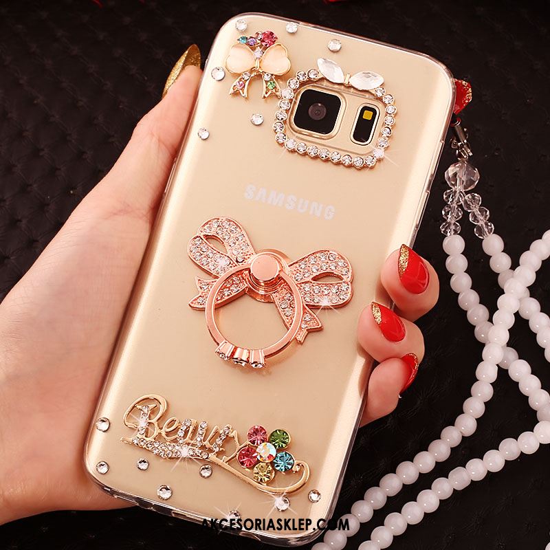 Futerał Samsung Galaxy S6 Ring Telefon Komórkowy Ochraniacz Gwiazda Rhinestone Etui Sklep