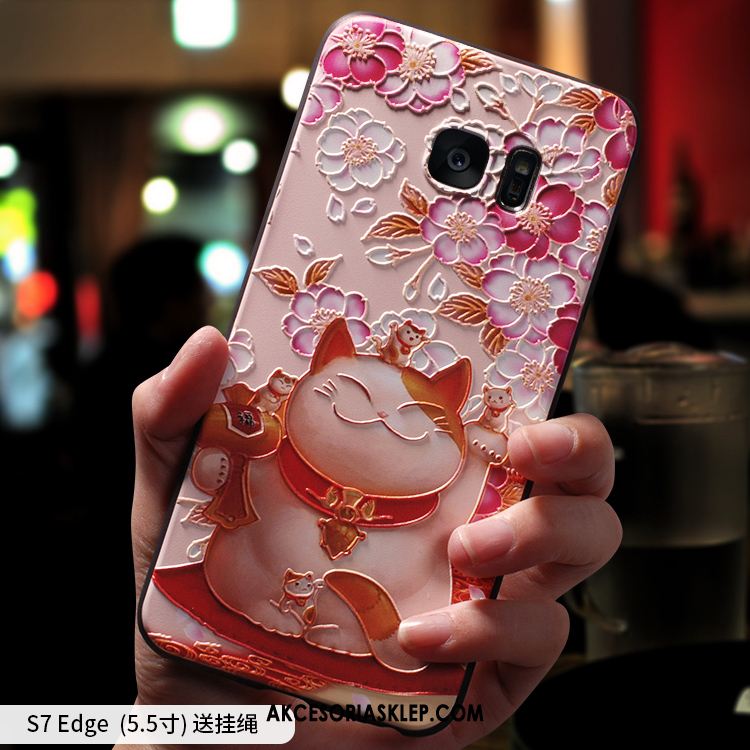 Futerał Samsung Galaxy S7 Edge Anti-fall Osobowość Telefon Komórkowy All Inclusive Różowe Pokrowce Tanie
