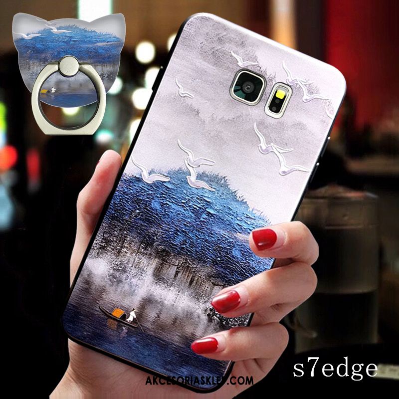 Futerał Samsung Galaxy S7 Edge Silikonowe Klamra Anti-fall Osobowość Wspornik Obudowa Tanie