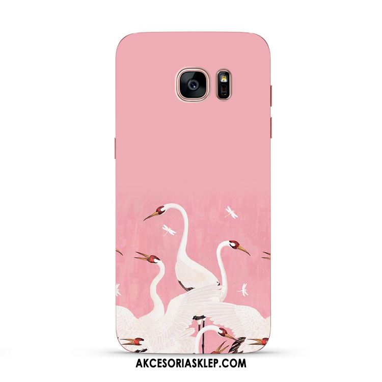 Futerał Samsung Galaxy S7 Miękki Telefon Komórkowy Kreatywne Różowe Ptak Etui Sklep