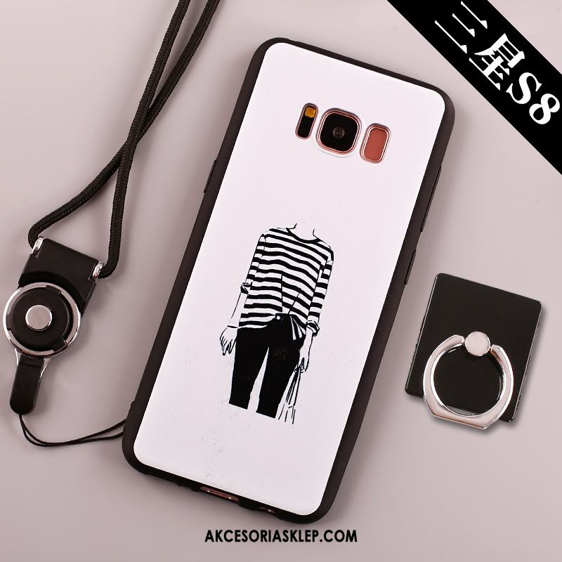 Futerał Samsung Galaxy S8 Miękki Ochraniacz Niebieski Klamra Duży Etui Tanie