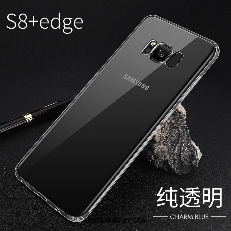 Futerał Samsung Galaxy S8+ Poszycie Anti-fall Przezroczysty Czerwony Cienkie Etui Sprzedam