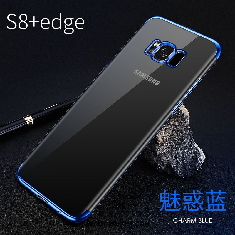 Futerał Samsung Galaxy S8+ Poszycie Anti-fall Przezroczysty Czerwony Cienkie Etui Sprzedam