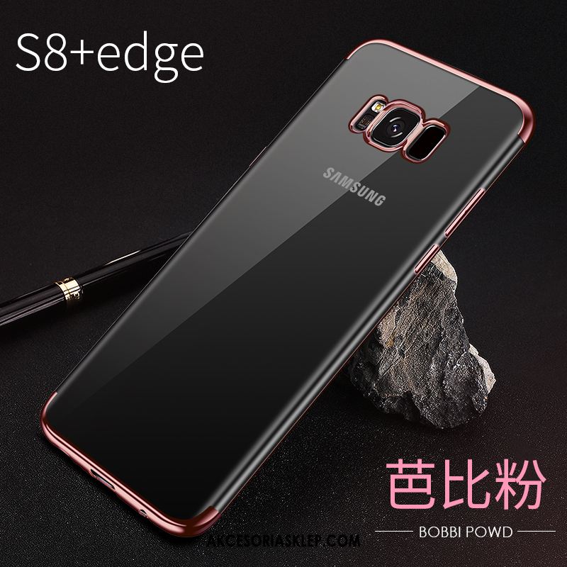 Futerał Samsung Galaxy S8+ Poszycie Anti-fall Przezroczysty Czerwony Cienkie Etui Sprzedam