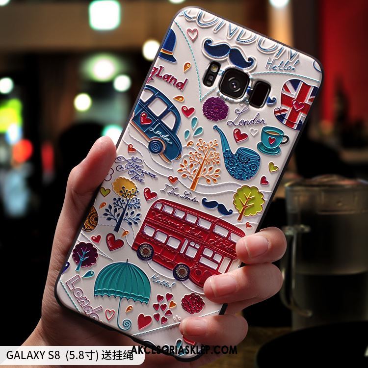 Futerał Samsung Galaxy S8 Telefon Komórkowy Relief Silikonowe Żółty Miękki Pokrowce Kup