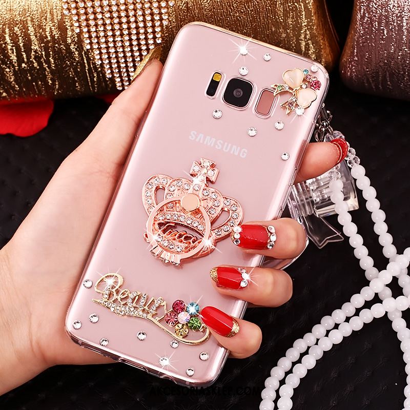 Futerał Samsung Galaxy S8 Z Kryształkami Miękki Osobowość Różowe Ochraniacz Etui Sklep